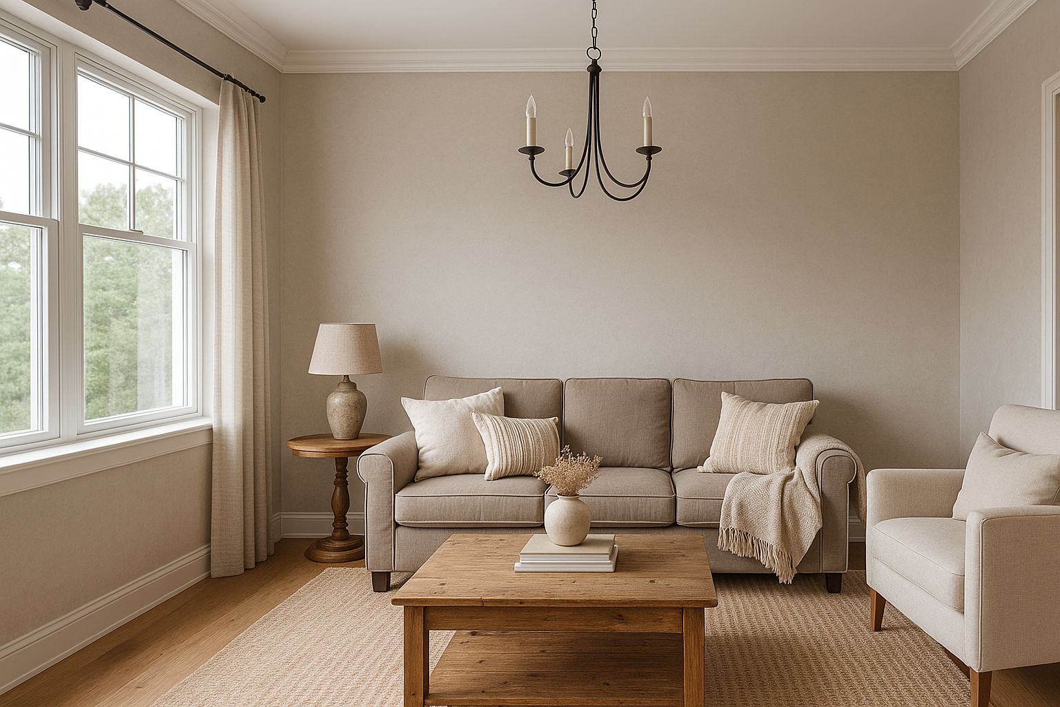 Quiet, even-temperature ICF interior